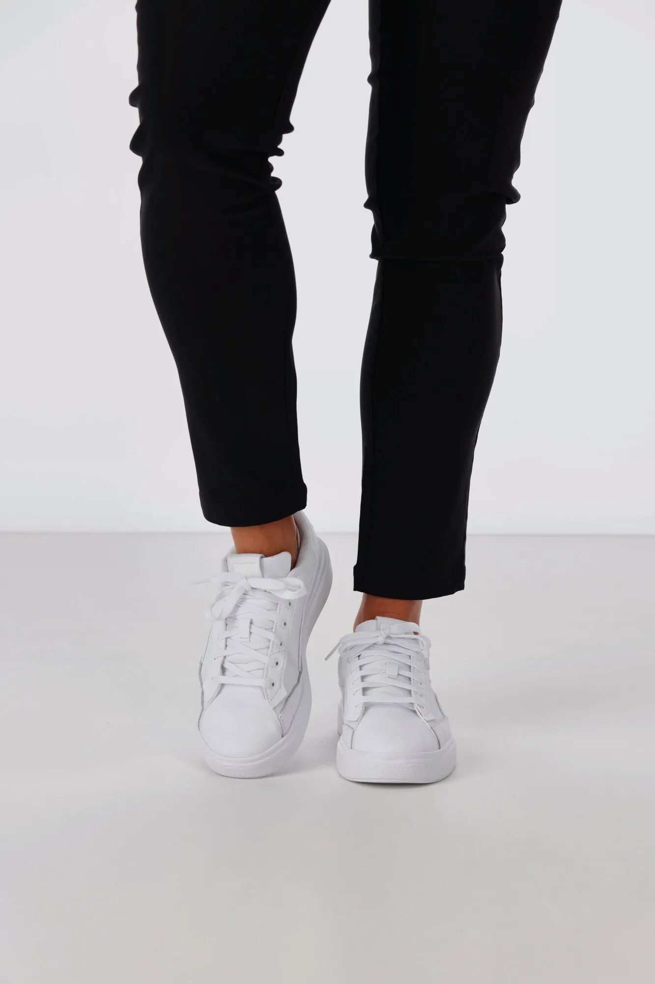 Puma Laijla Leather Womens White