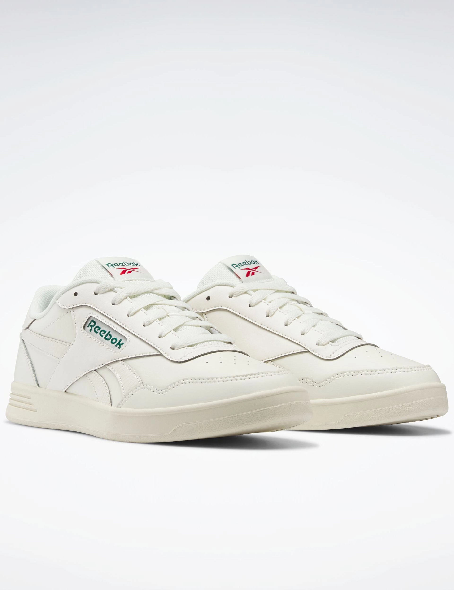 REEBOK COURT ADVANCE-CHALK/DRKGRN/FLASRD