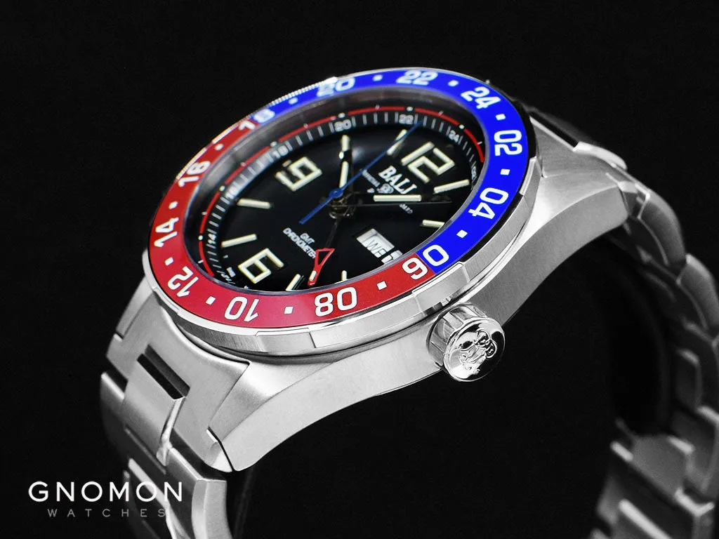 Roadmaster Marine GMT Blue/Red Ceramic - Ltd Ed 1000pcs Ref. DG3030B-S4C-BK