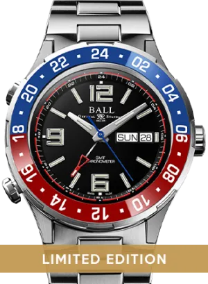 Roadmaster Marine GMT Blue/Red Ceramic - Ltd Ed 1000pcs Ref. DG3030B-S4C-BK