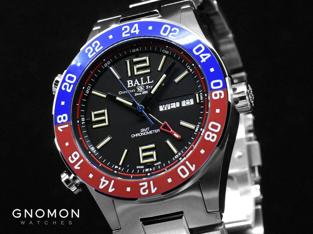 Roadmaster Marine GMT Blue/Red Ceramic - Ltd Ed 1000pcs Ref. DG3030B-S4C-BK