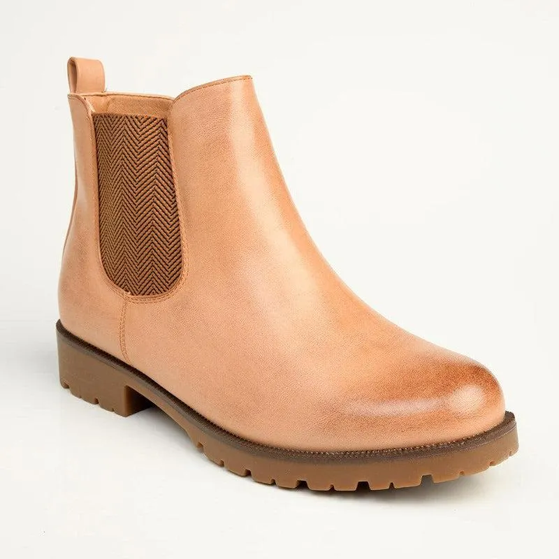 Soft Style by Hush Puppies Samcha Gusset Boot - Light Brown