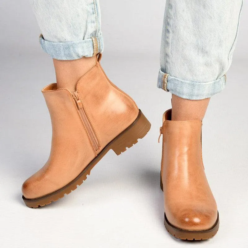 Soft Style by Hush Puppies Samcha Gusset Boot - Light Brown