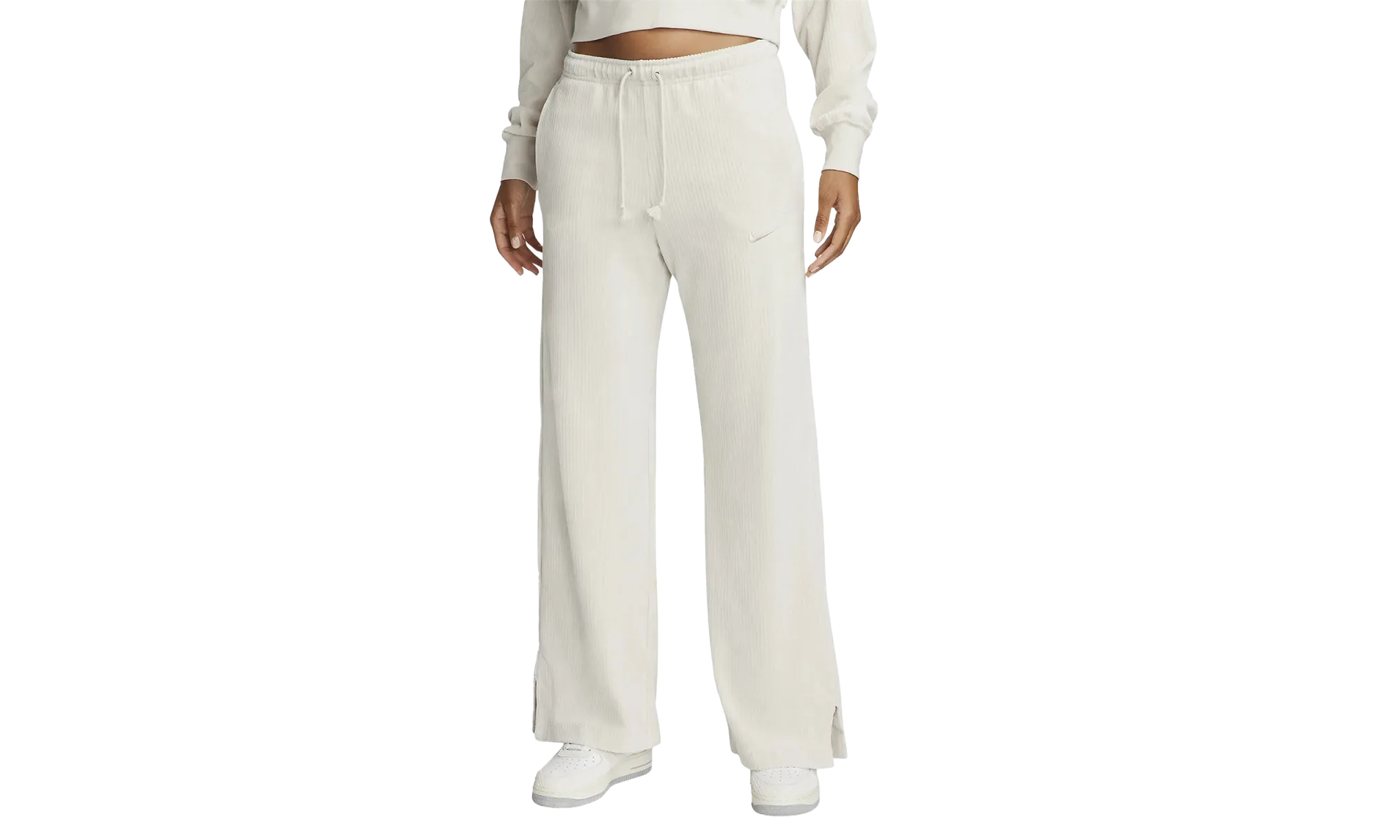 Sportswear Women's Velour Wide-leg Pants "Light Orewood Brown/Light Orewood Brown"