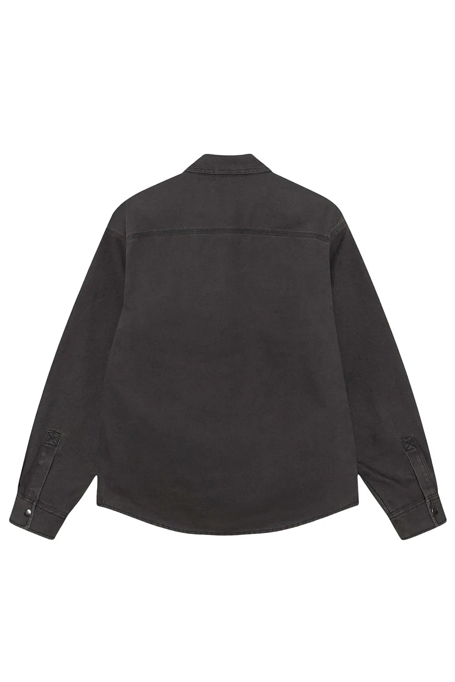 Stussy Heavy Washed Canvas Shirt 'Black'