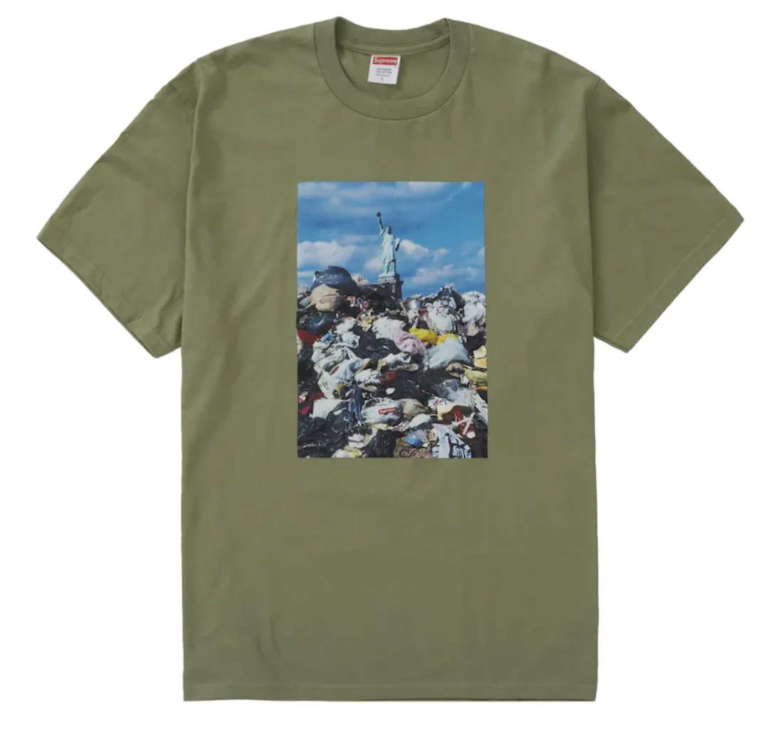 Supreme American Trash Tee "Light Olive"