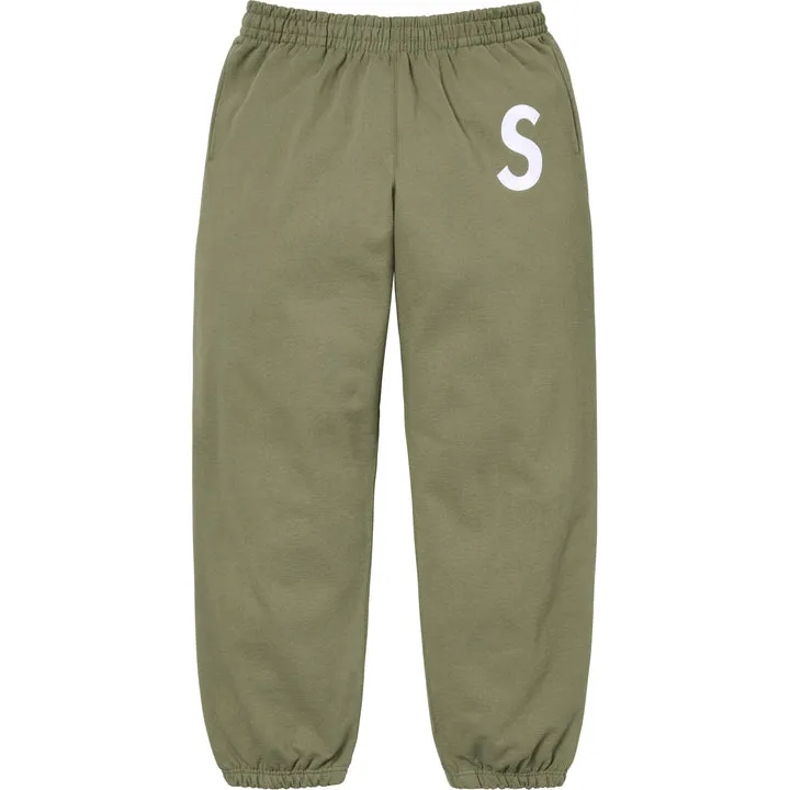 Supreme S Logo Sweatpant "Light Olive"