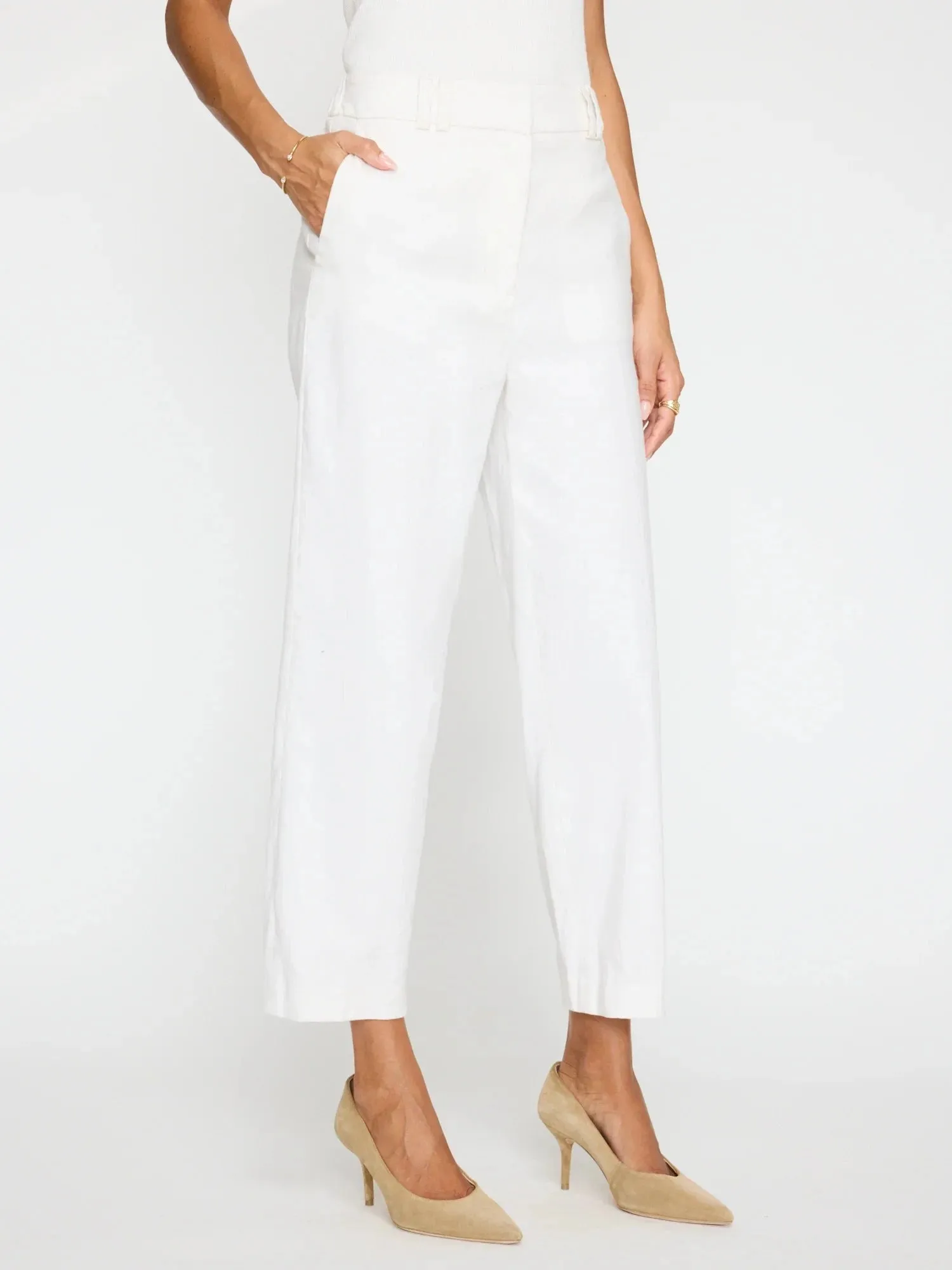 Talia Pant Salt White