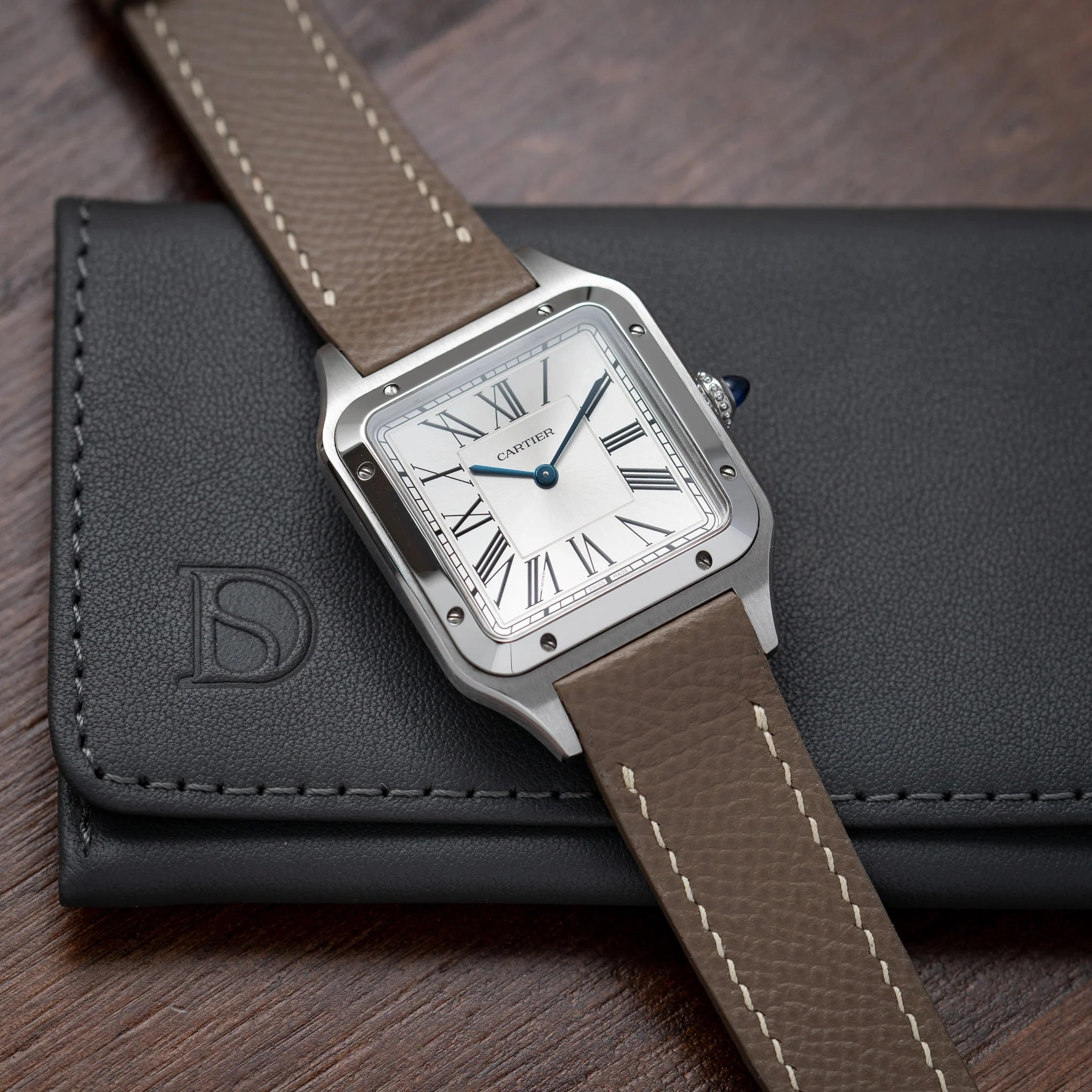 Taupe Epsom - Santos-Dumont Strap