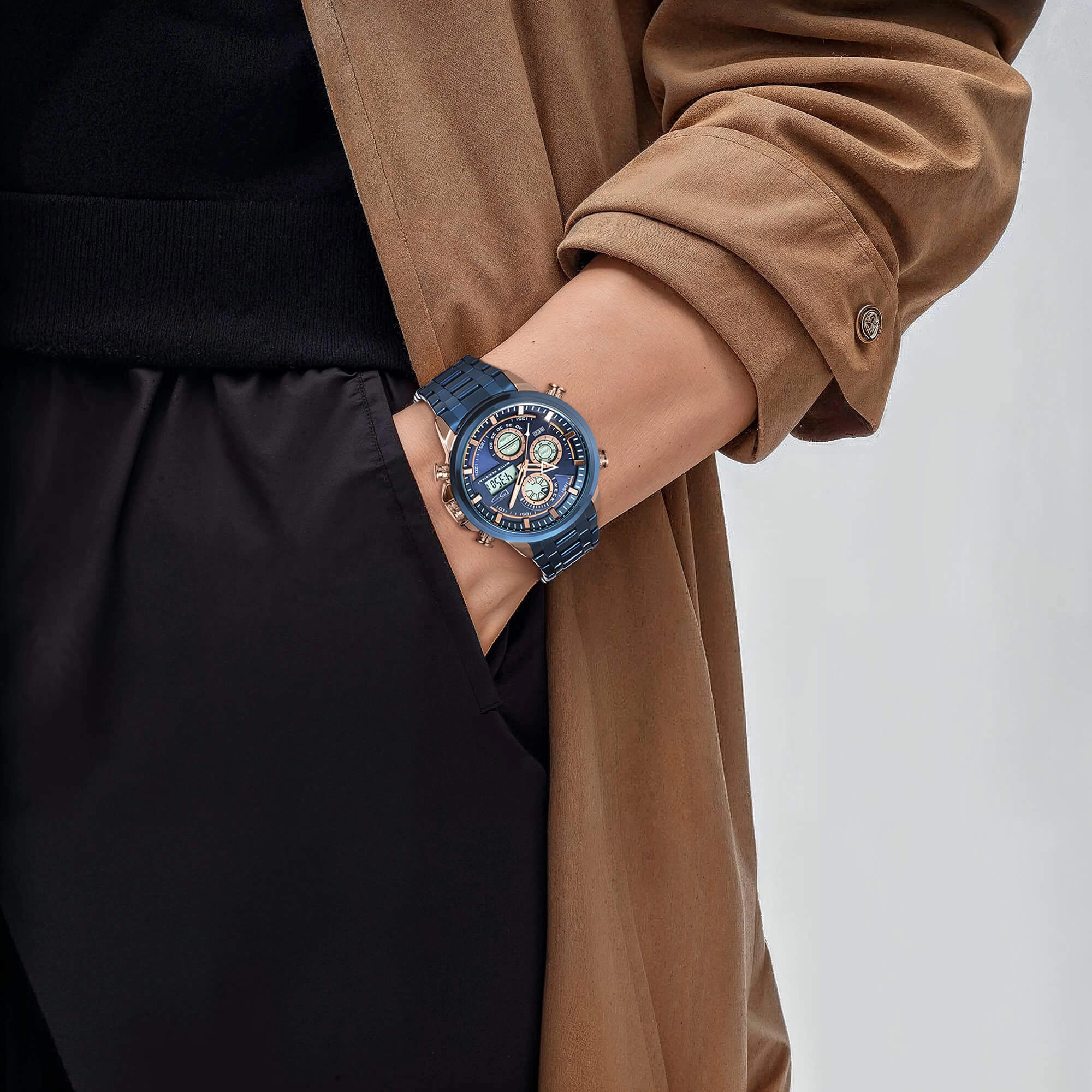 Techmaster Blue Men's Watch
