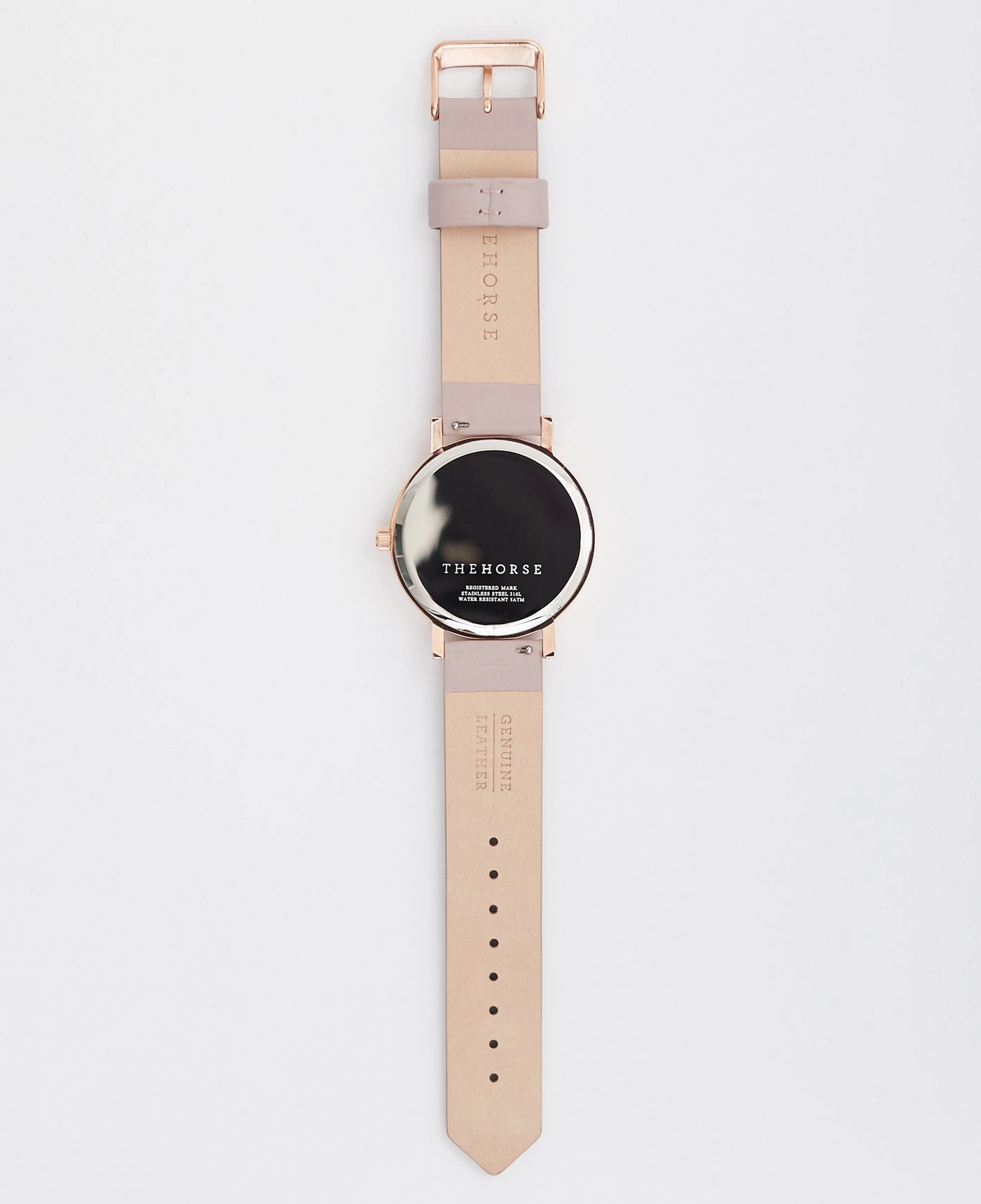 The Original: Polished Rose Gold / Blush Leather