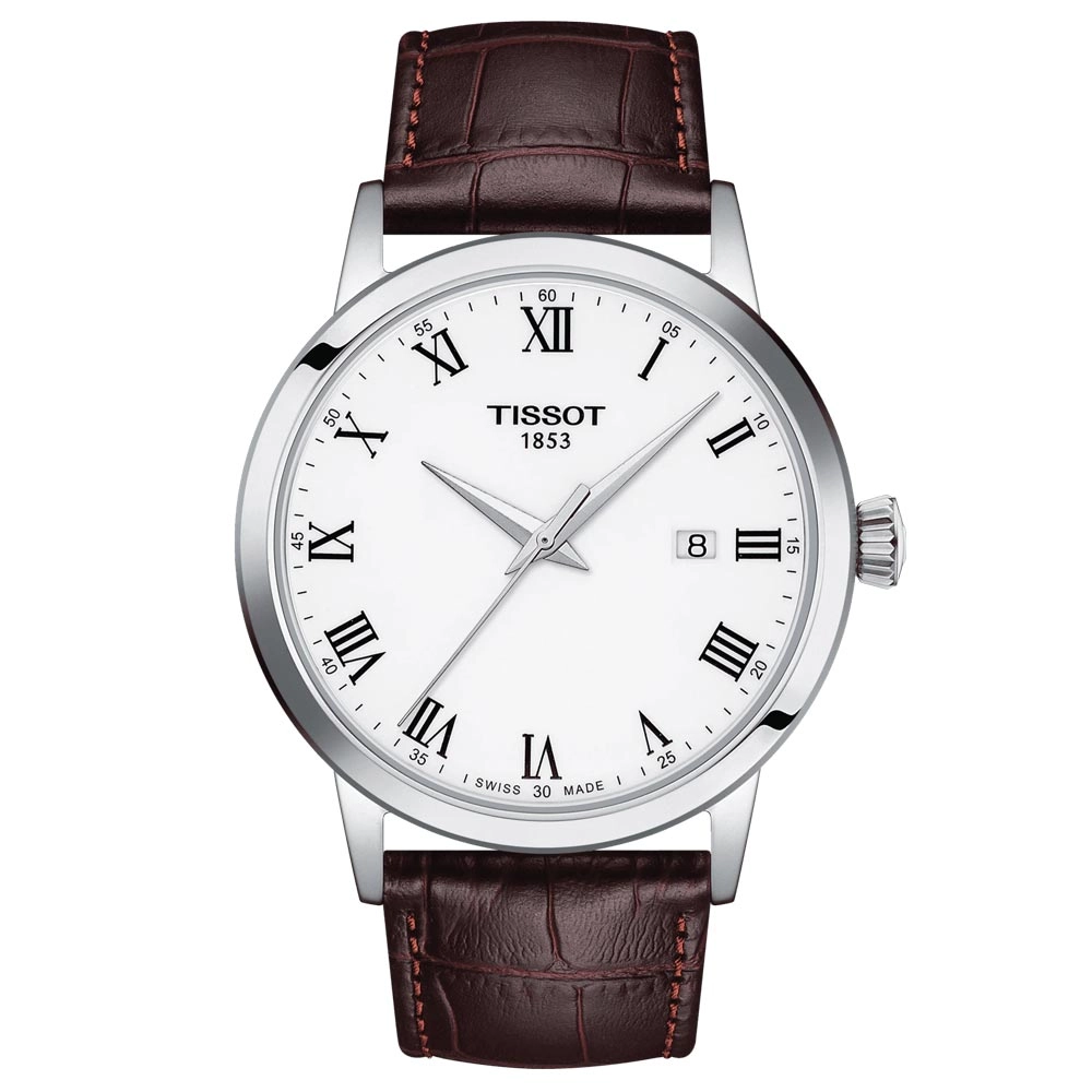 Tissot Classic Dream 42mm White Dial Gents Quartz Watch T1294101601300