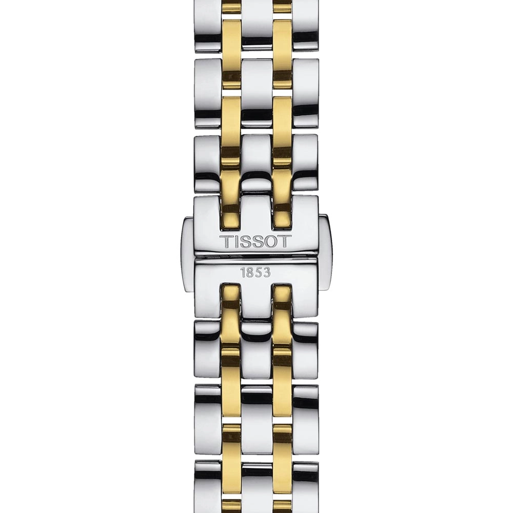 Tissot Classic Dream Lady 28mm Ivory Dial Yellow Gold PVD Steel Quartz Watch T1292102226300