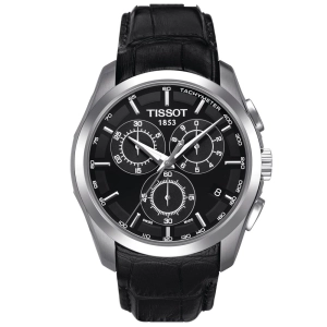 Tissot Couturier Chronograph 41mm Black Dial Quartz Gents Watch T0356171605100
