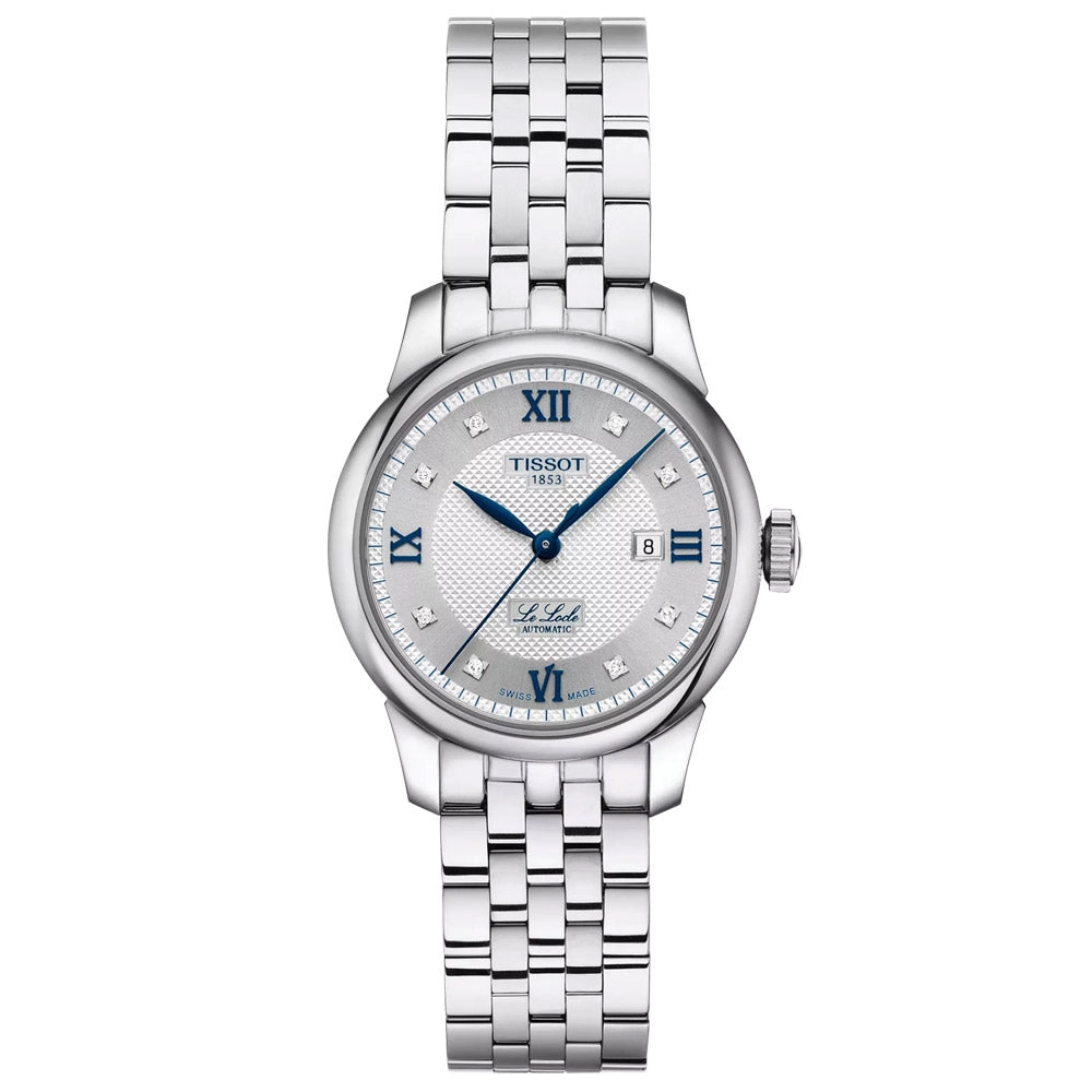 Tissot Le Locle Automatic Lady 20th Anniversary 29mm Silver Diamond Dot Dial Watch T0062071103601