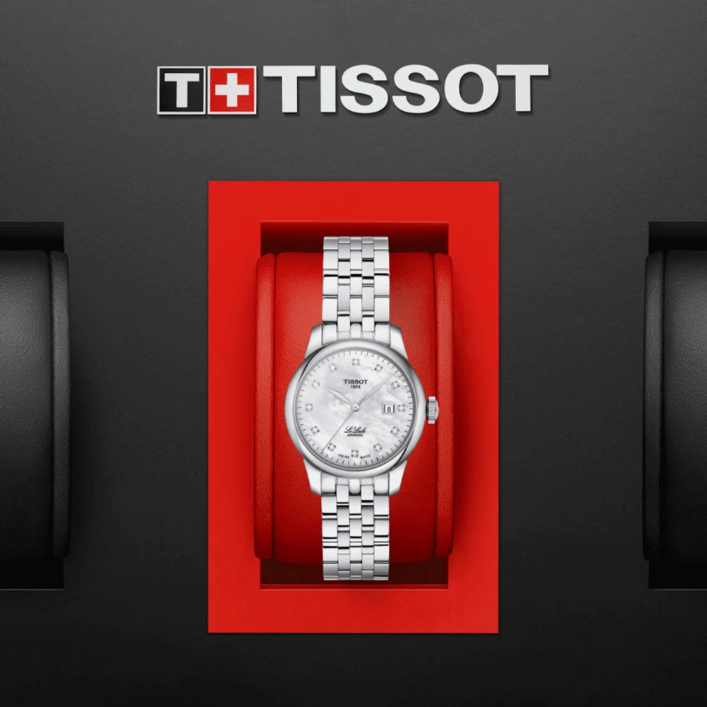 Tissot Le Locle Automatic Lady 29mm MOP Diamond Dot Dial Watch T0062071111600