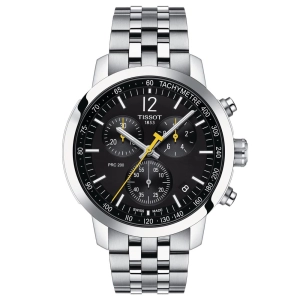 Tissot PRC 200 Chronograph 43mm Black Dial Gents Quartz Watch T1144171105700