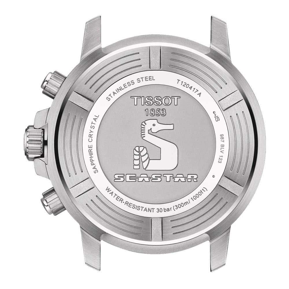 Tissot Seastar 1000 Chronograph 45.5mm Green Dial Gents Quartz Watch T1204171109101