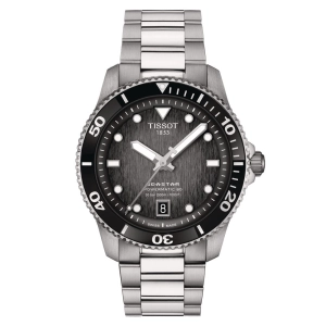 Tissot Seastar 1000 Powermatic 80 Black Dial 40mm Automatic Gents Watch T1208071105100