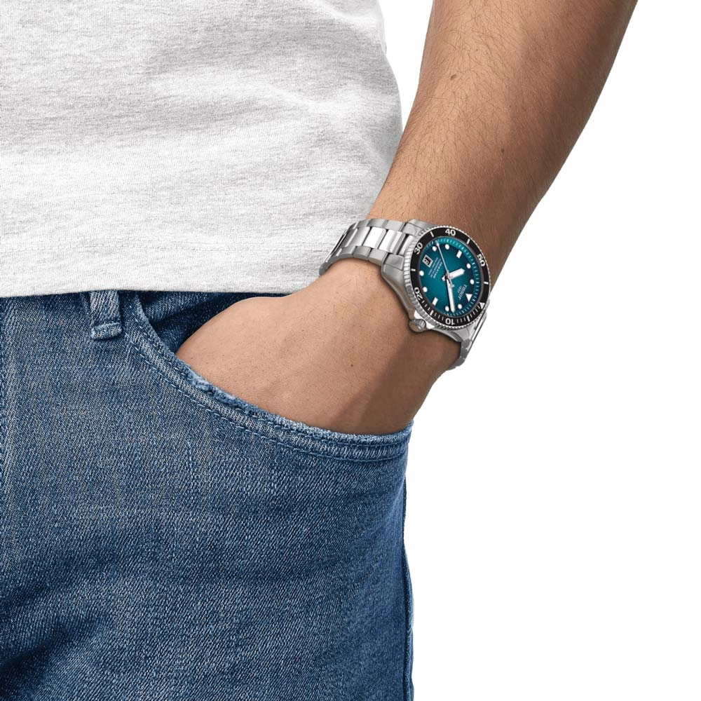 Tissot Seastar 1000 Powermatic 80 Blue Dial 40mm Automatic Gents Watch T1208071109100