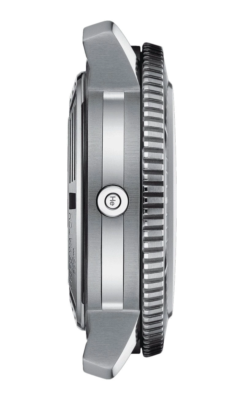 Tissot T-Sport Seastar 2000 Professional Powermatic 80 Automatic Gray Dial Black Rubber Strap Date Divers Mens Watch T120.607.17.441.00