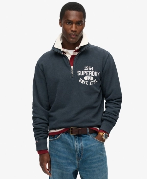 Track & Field Graphic Half Zip | Eclipse Navy