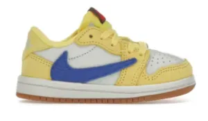 Travis Scott Air Jordan 1 Retro Low OG SP (TD) "Canary"