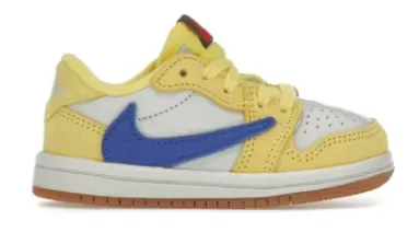 Travis Scott Air Jordan 1 Retro Low OG SP (TD) "Canary"