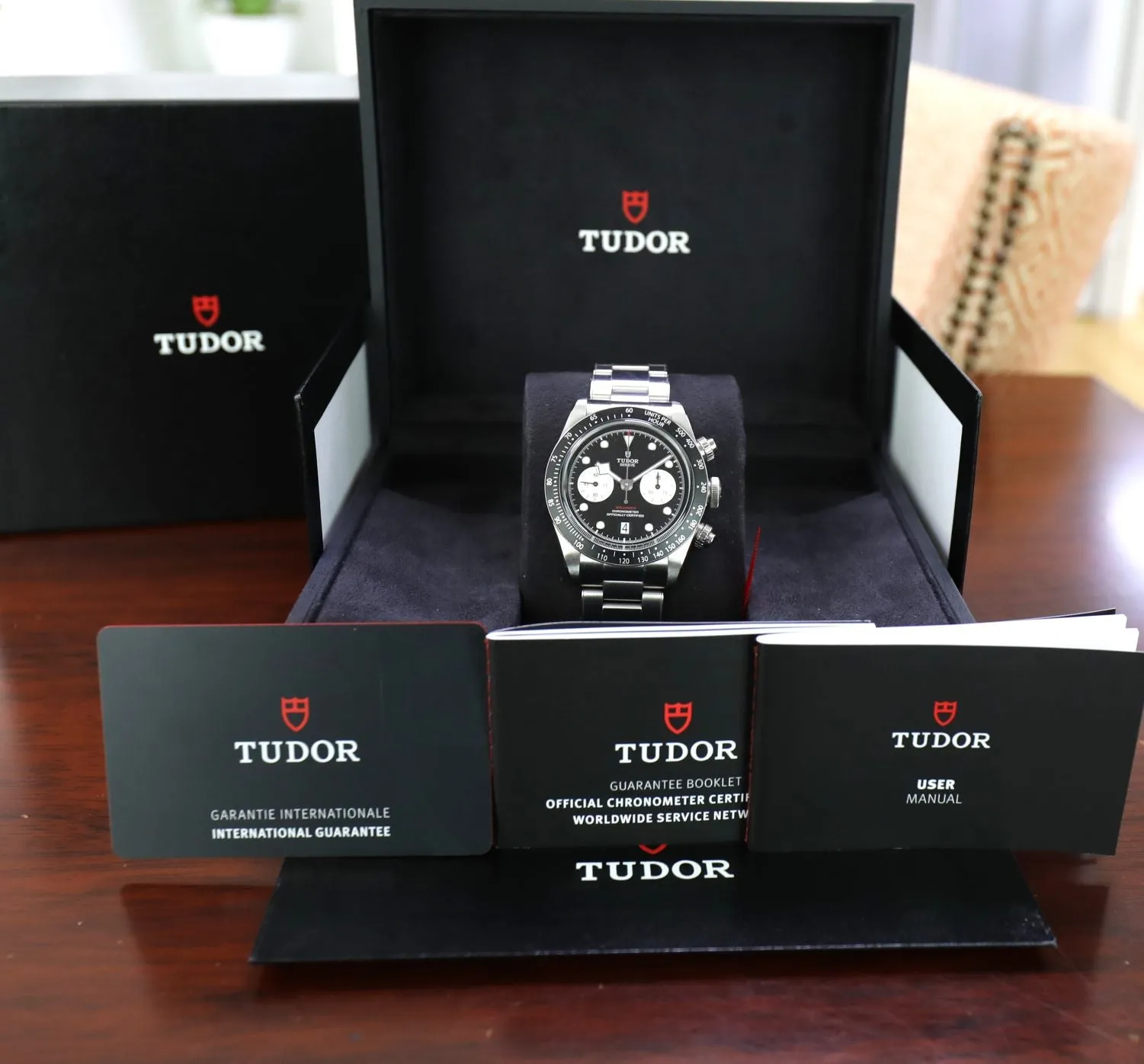 Tudor Black Bay Chronograph Black Dial Reverse Panda 41mm