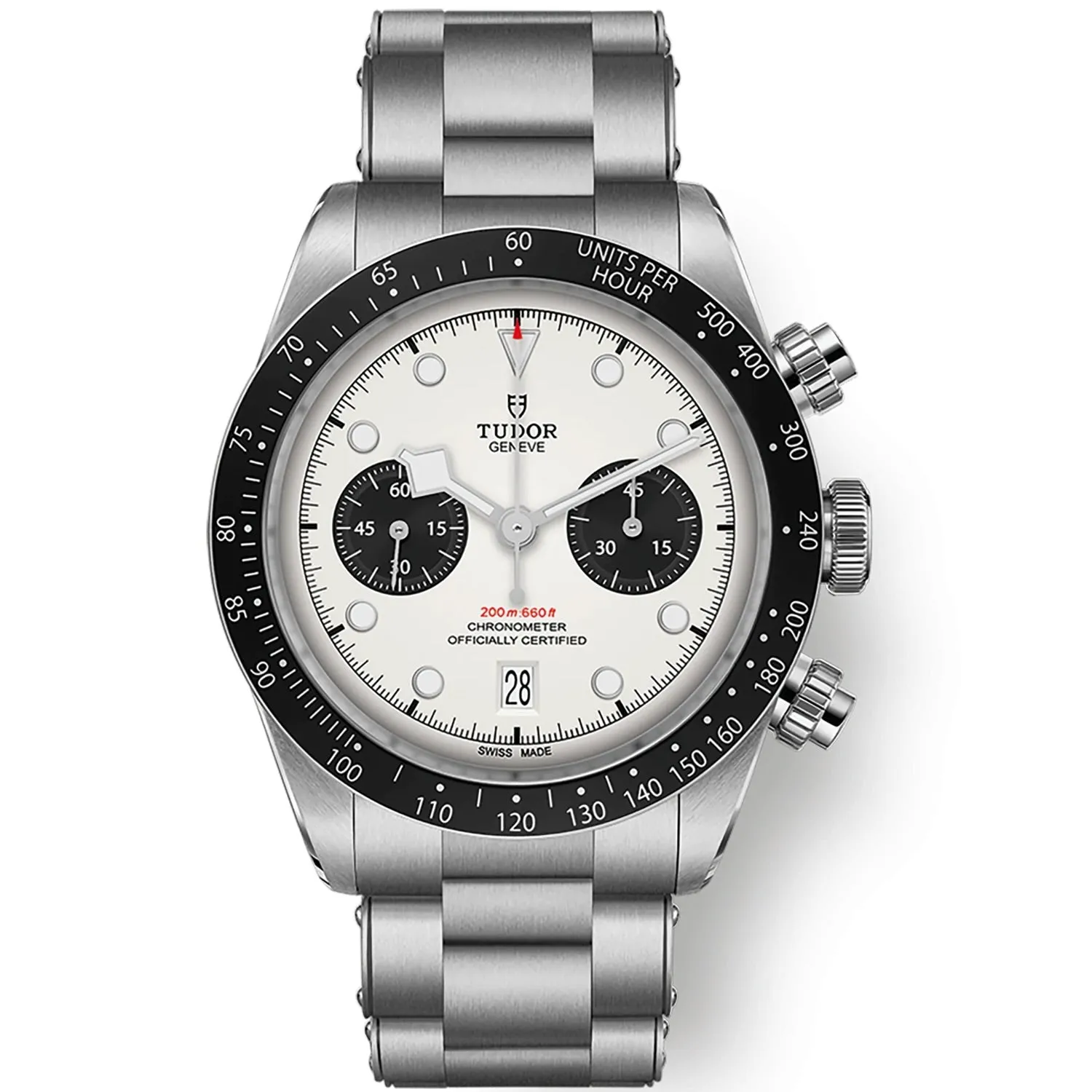 Tudor Black Bay Chronograph White Dial Reverse Panda 41mm