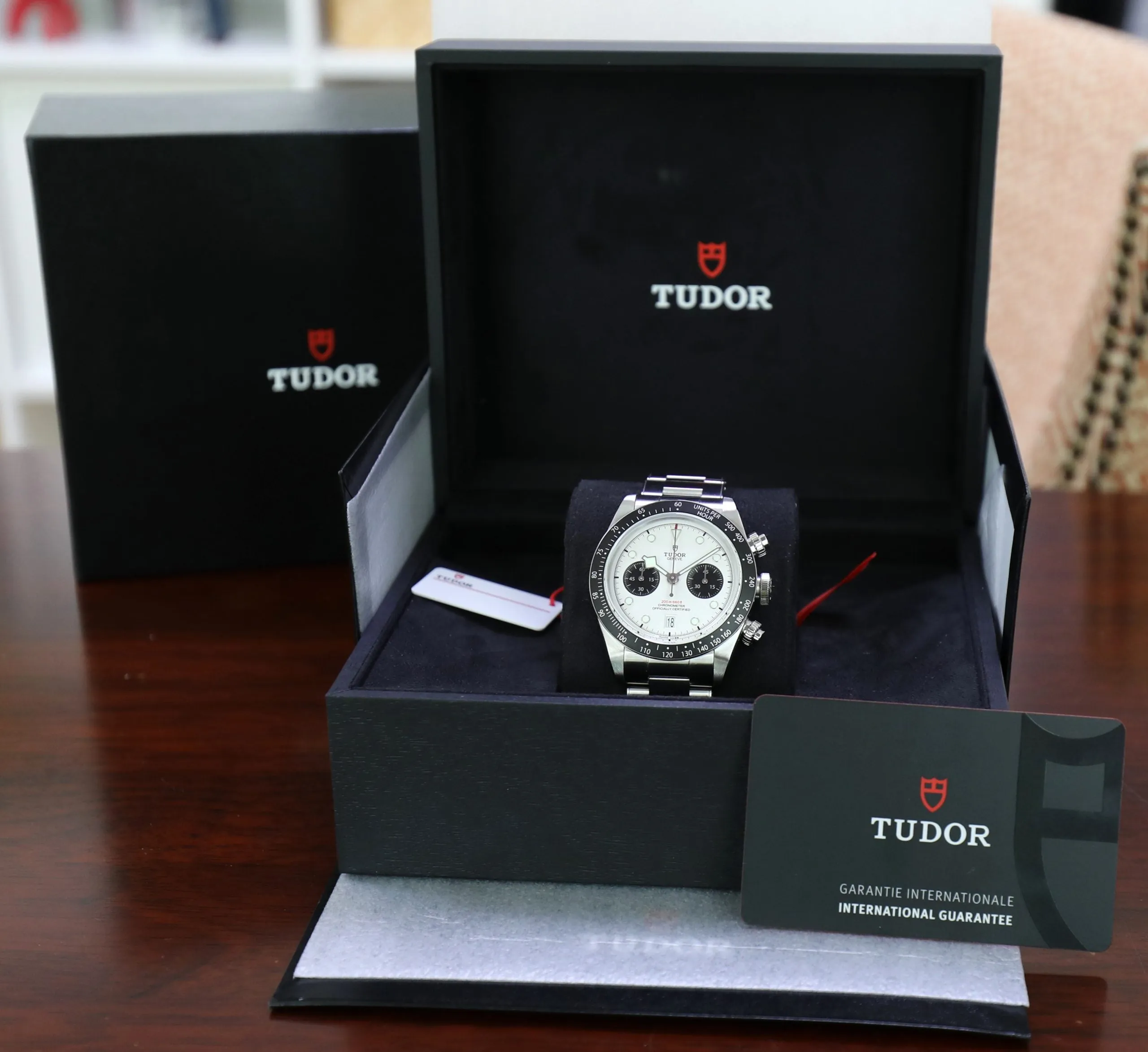 Tudor Black Bay Chronograph White Dial Reverse Panda 41mm