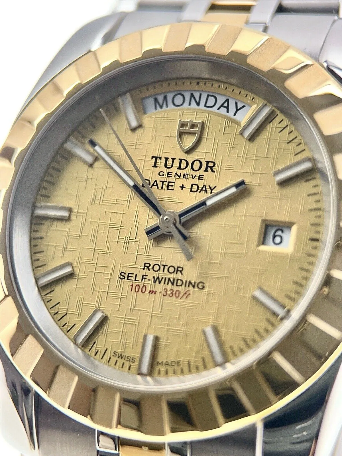 Tudor Classic Steel And Gold 40mm Automatic Men’s Watch 23013 - Box and Papers