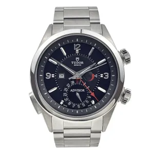 Tudor Heritage Alarm Stainless Steel Black Dial 42mm Automatic Men’s Watch 79620