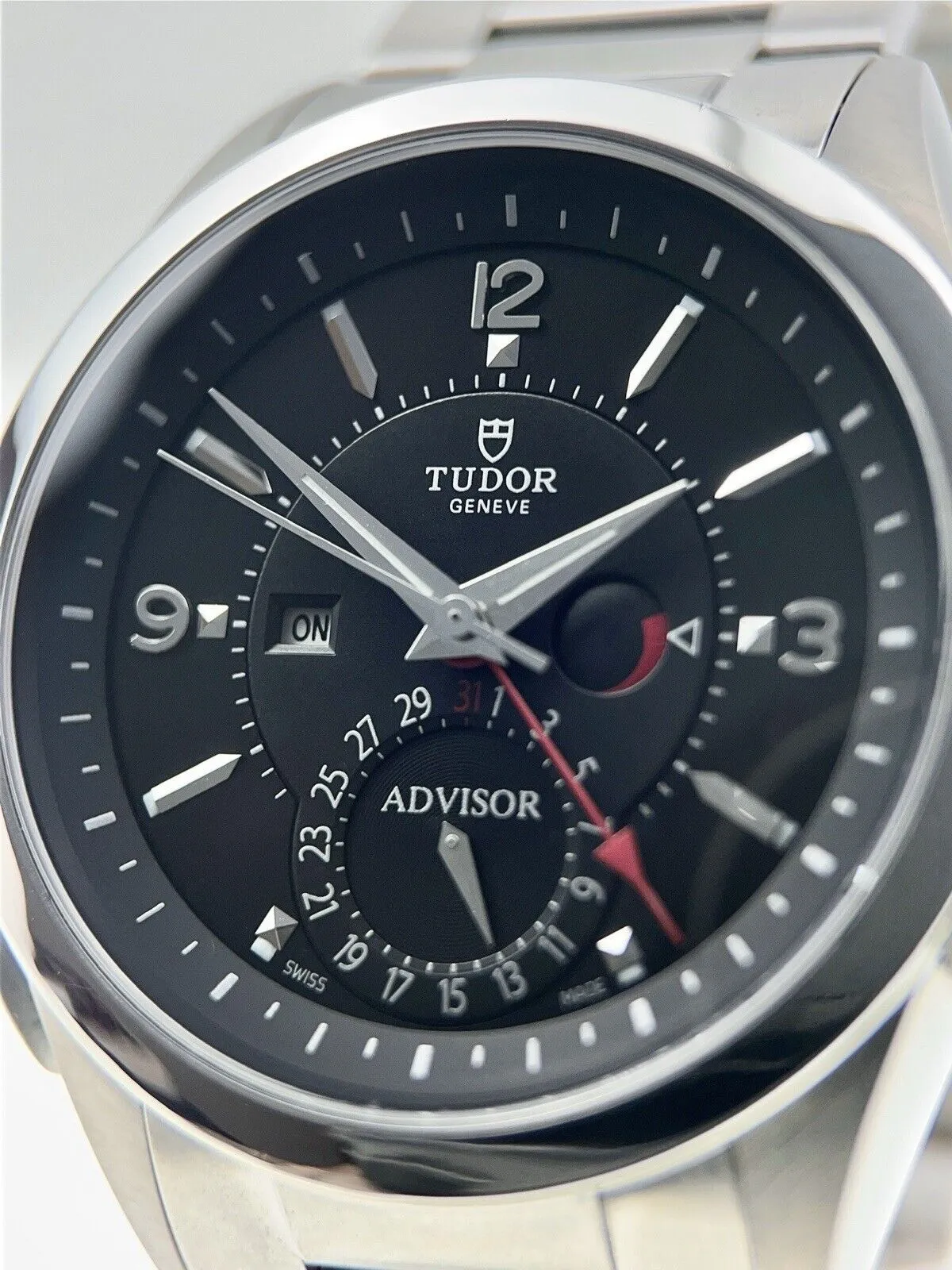 Tudor Heritage Alarm Stainless Steel Black Dial 42mm Automatic Men’s Watch 79620