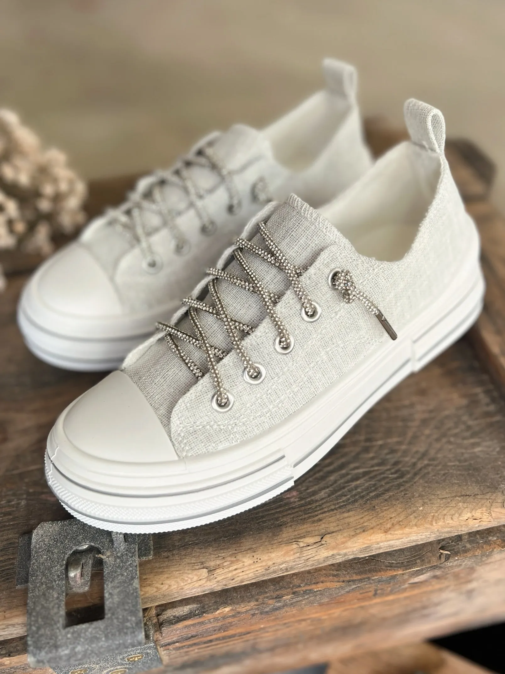 Very G White Sparkle Sneakers