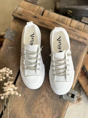 Very G White Sparkle Sneakers