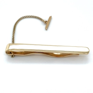 Vintage 9ct Yellow Gold Tie Slide