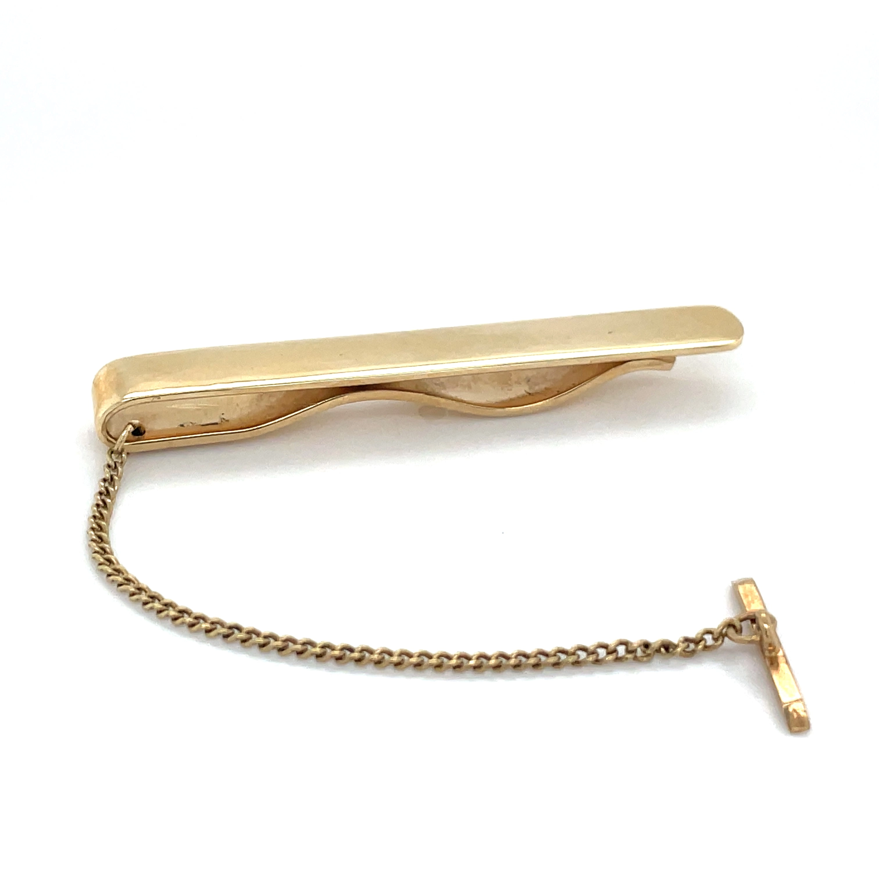 Vintage 9ct Yellow Gold Tie Slide