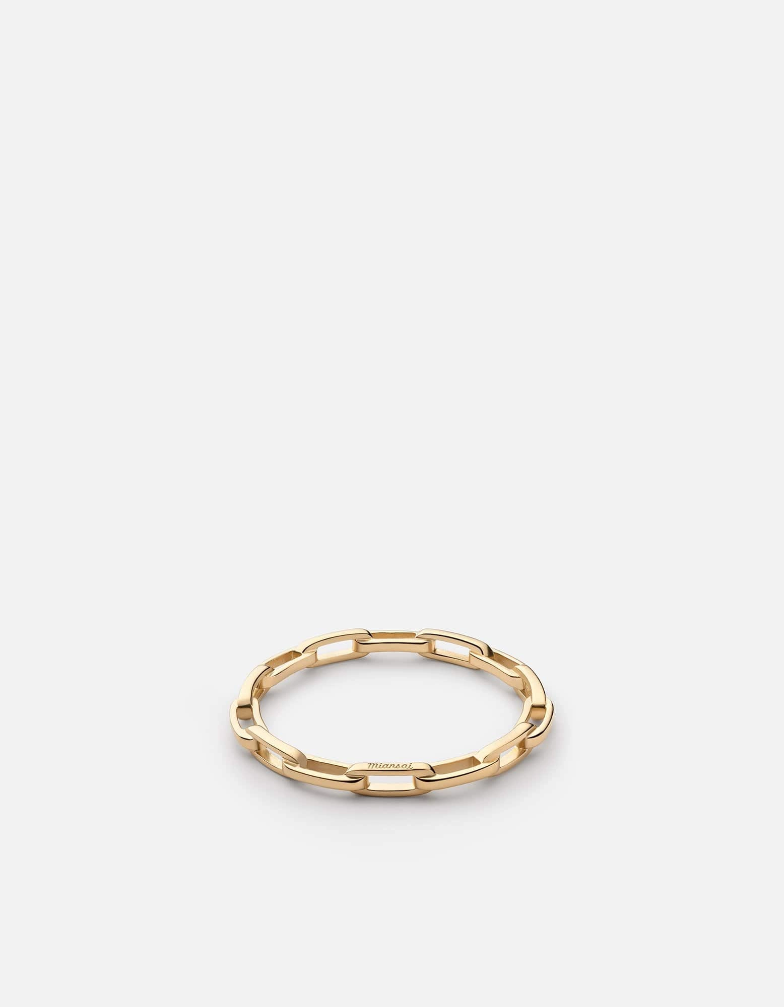 Volt Link Ring, Gold Vermeil