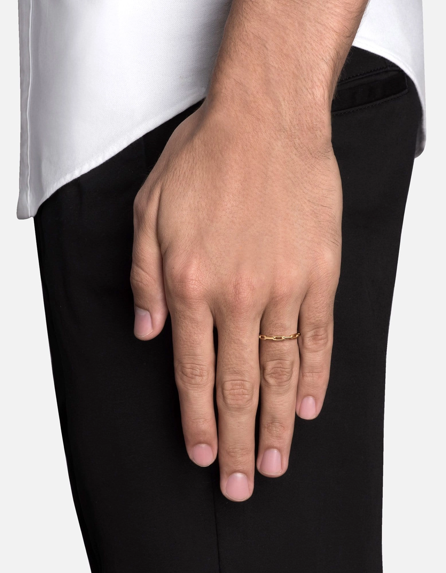 Volt Link Ring, Gold Vermeil