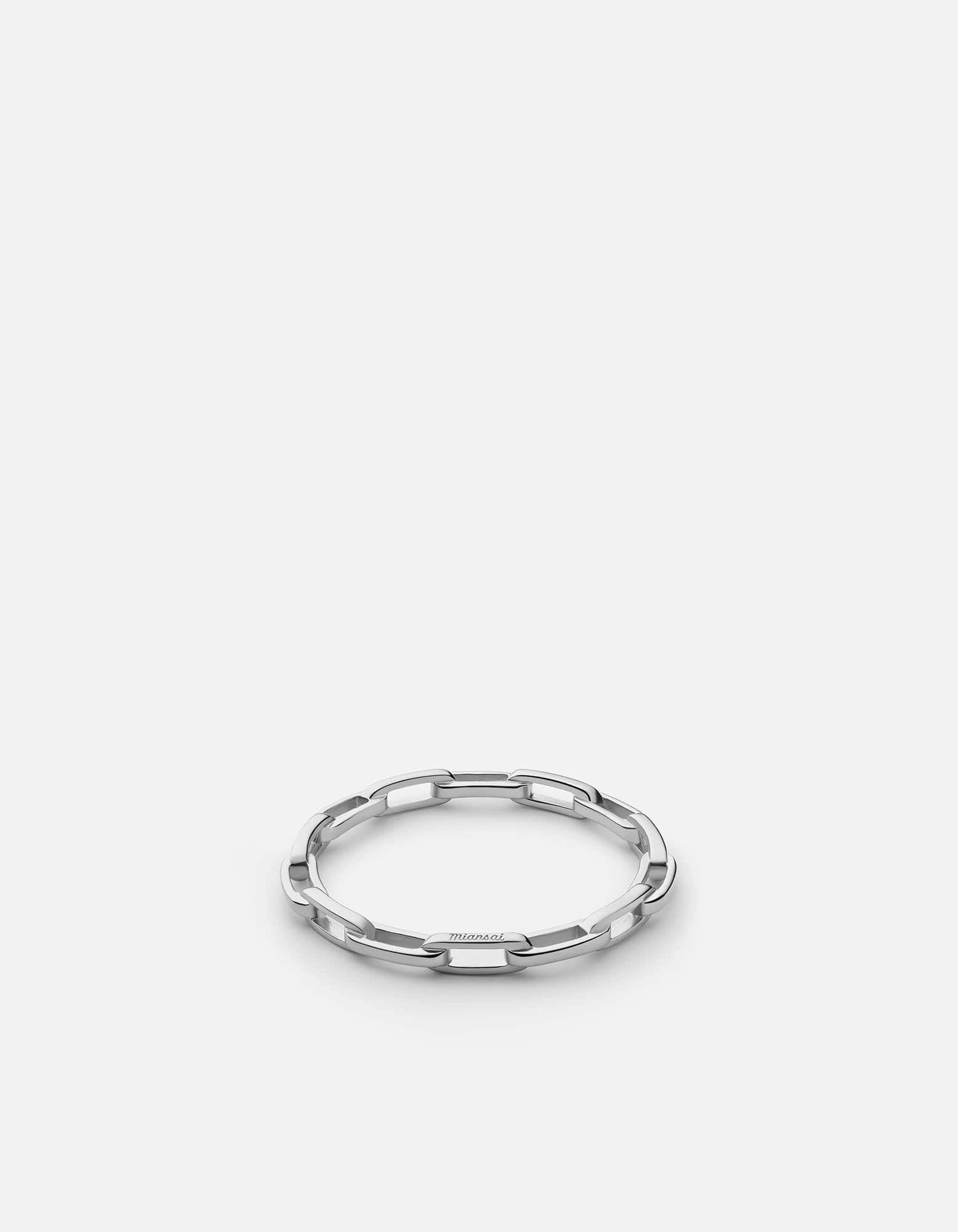 Volt Link Ring, Sterling Silver