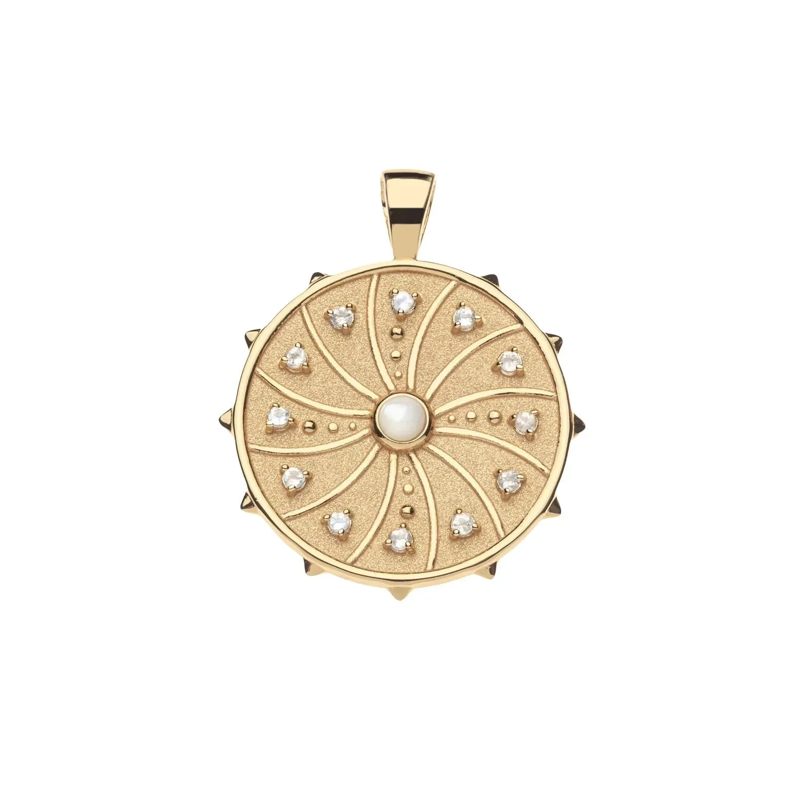Wanderlust Sun Flare Original Pendant Coin 16-18 Classic Rolo Chain