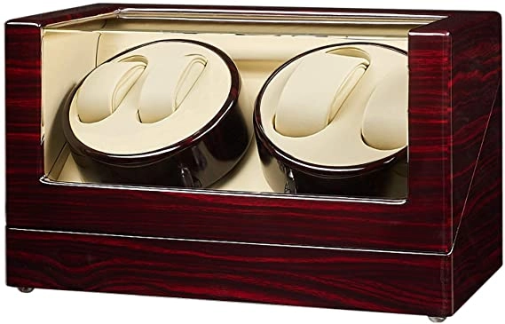 WATCH WINDER RED WOOD WS004 - 4PCS