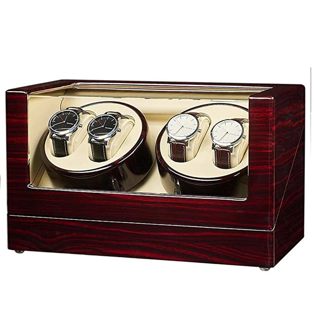 WATCH WINDER RED WOOD WS004 - 4PCS