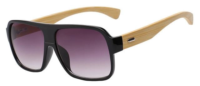 West Louis™ Bamboo Square Sunglasses