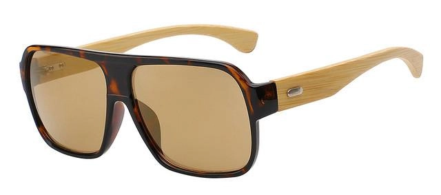 West Louis™ Bamboo Square Sunglasses