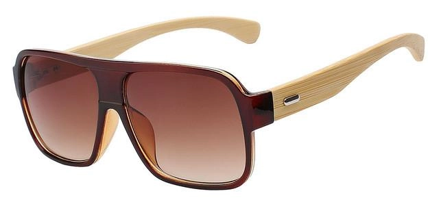 West Louis™ Bamboo Square Sunglasses