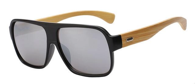 West Louis™ Bamboo Square Sunglasses