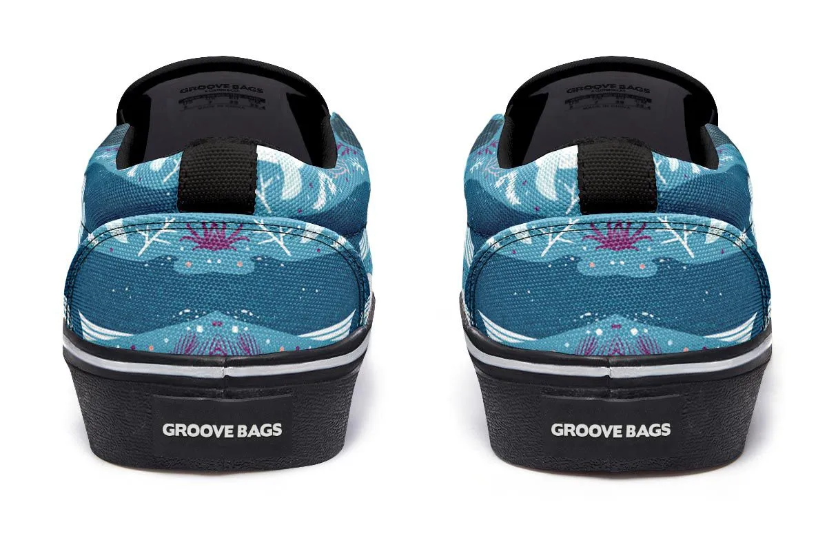 Whale Party Slip-On Shoes