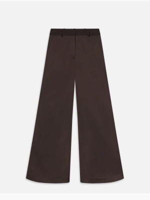 Wide Leg Trouser -- Espresso
